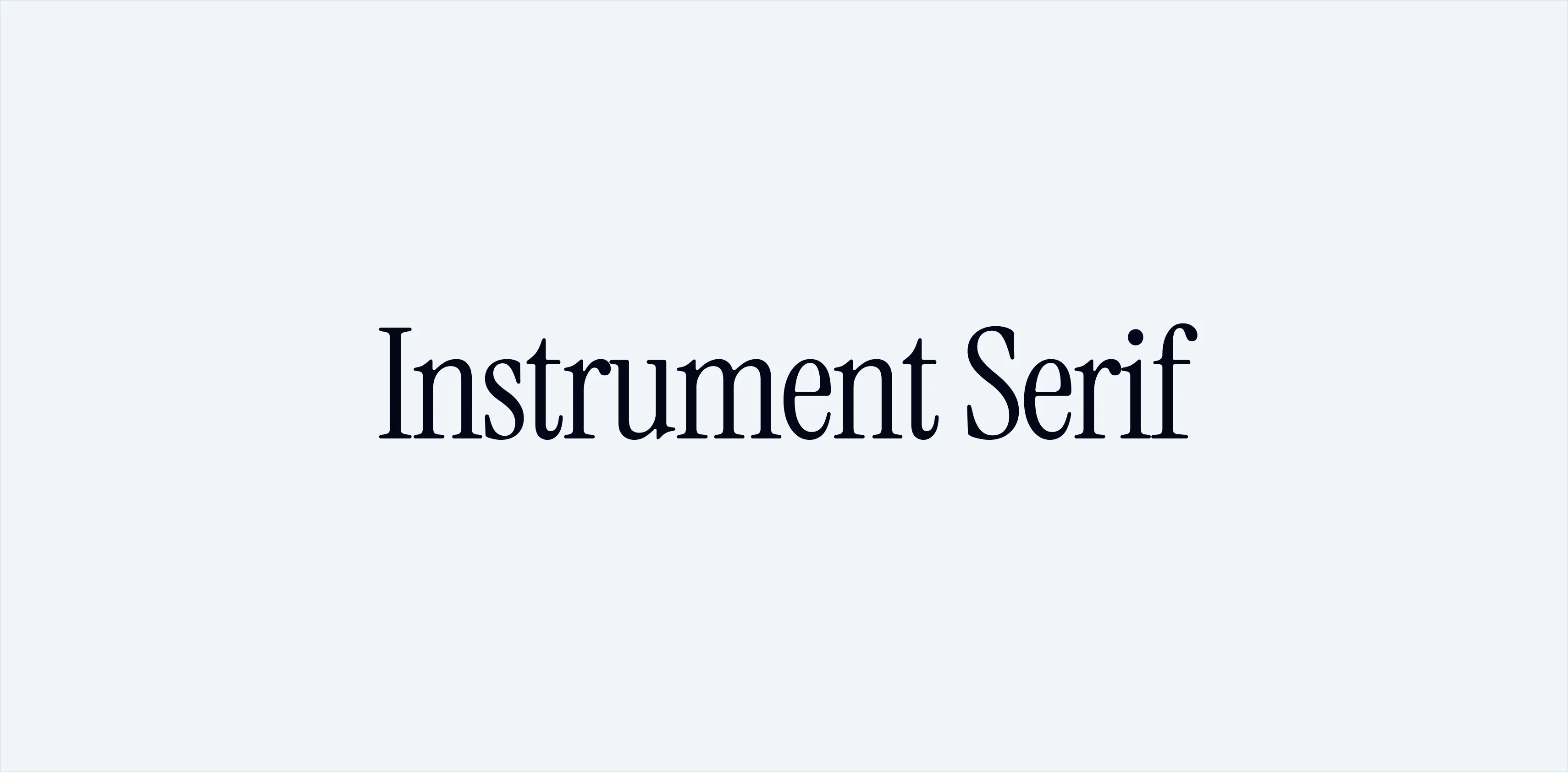 Instrument Serif Font